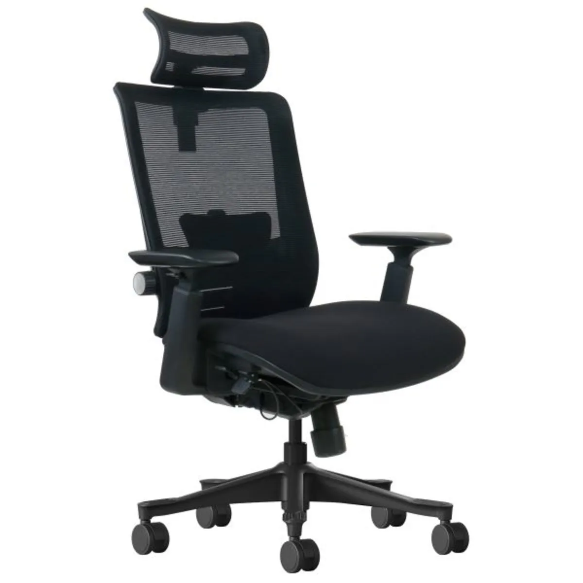 Swivel chair OSBORN black fabric/black frame