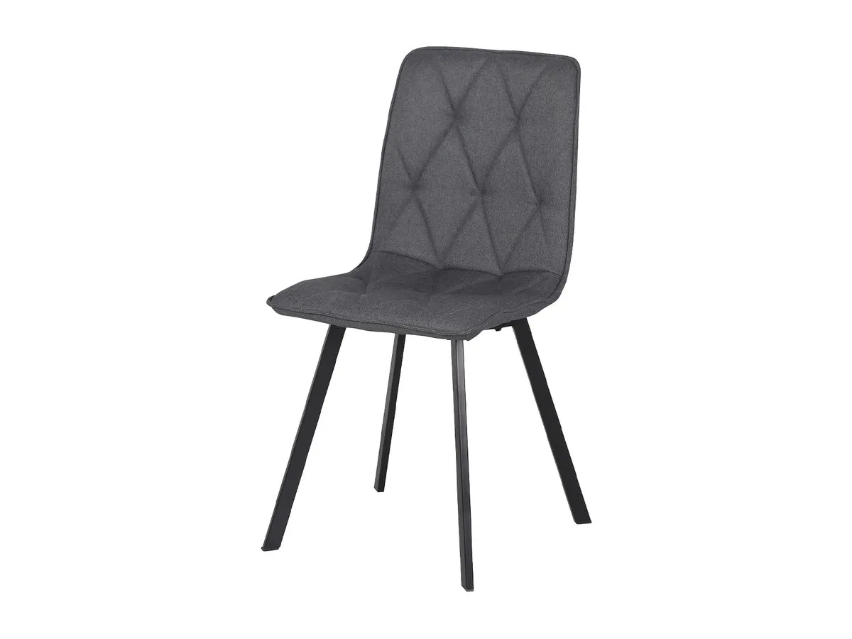 COREY TEX chair black frame/gray tk.