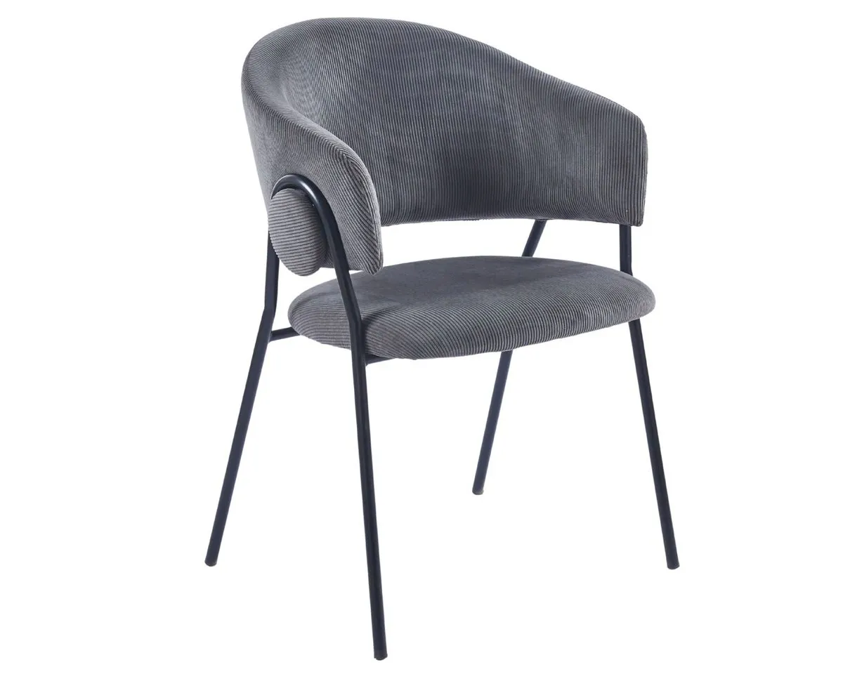 KAY chair black frame/gray tk.