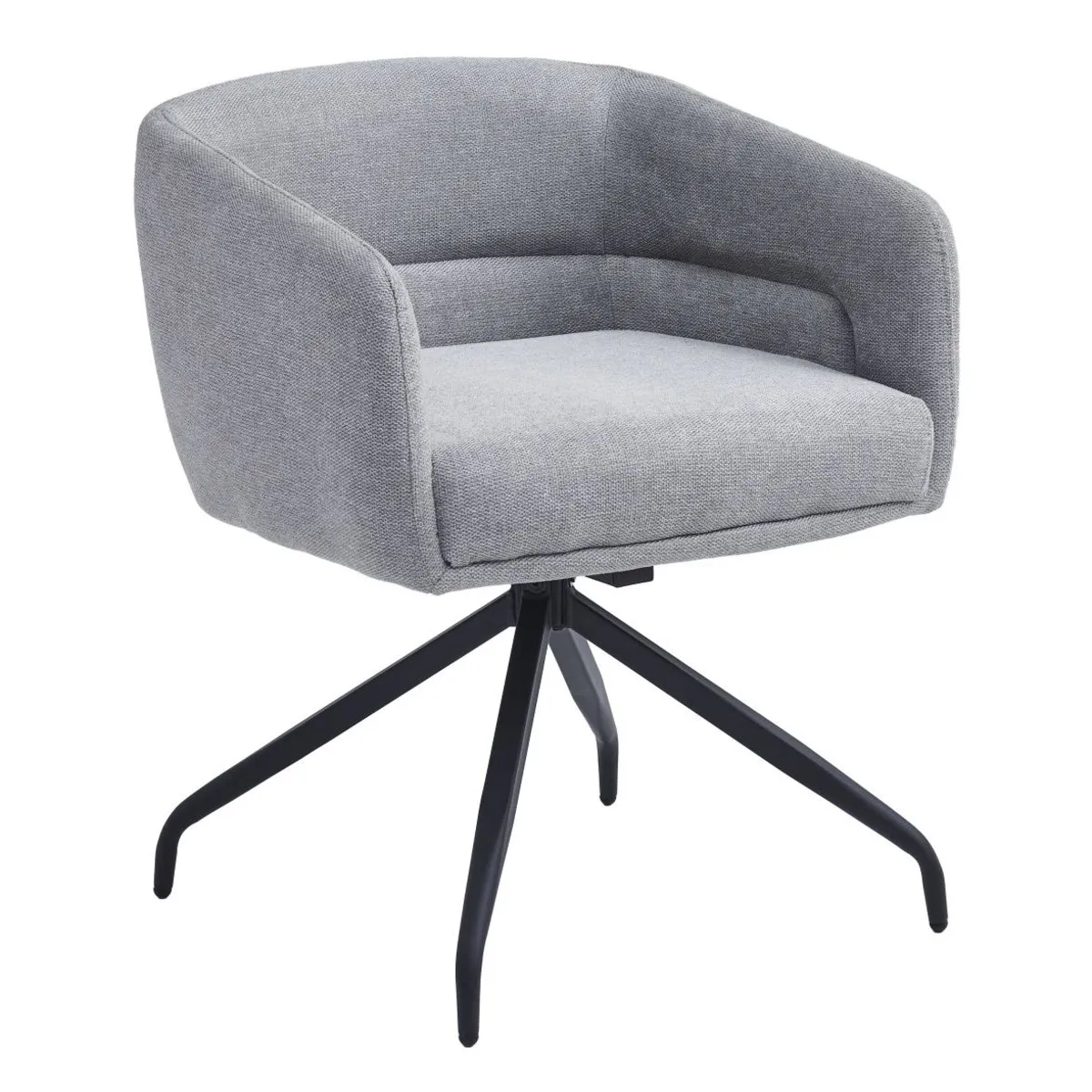 Chair EMMA chair black frame/light gray tk.