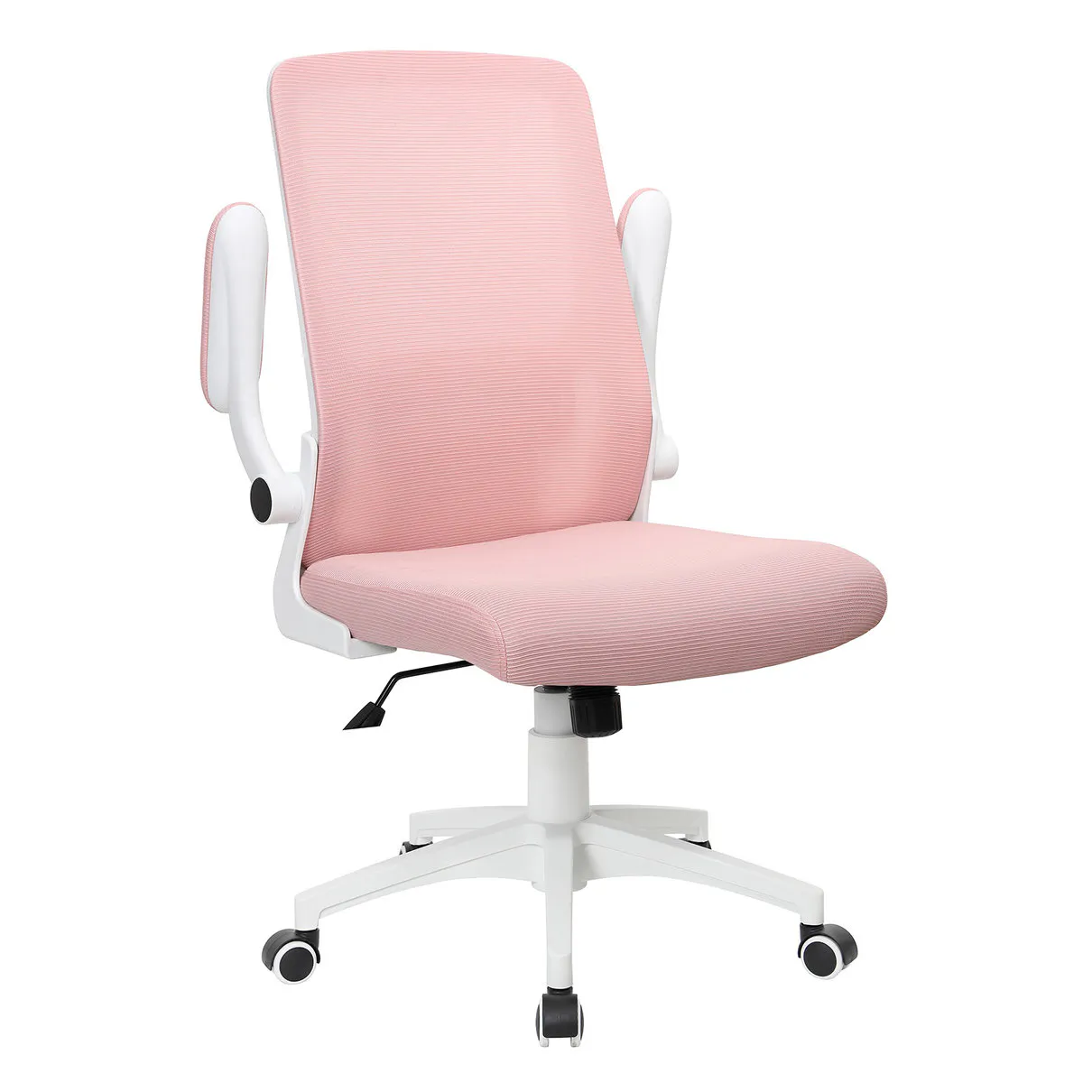 Swivel chair ARIA pink/white frame