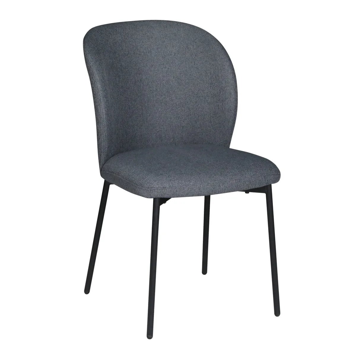 CARO chair black frame/gray tk.