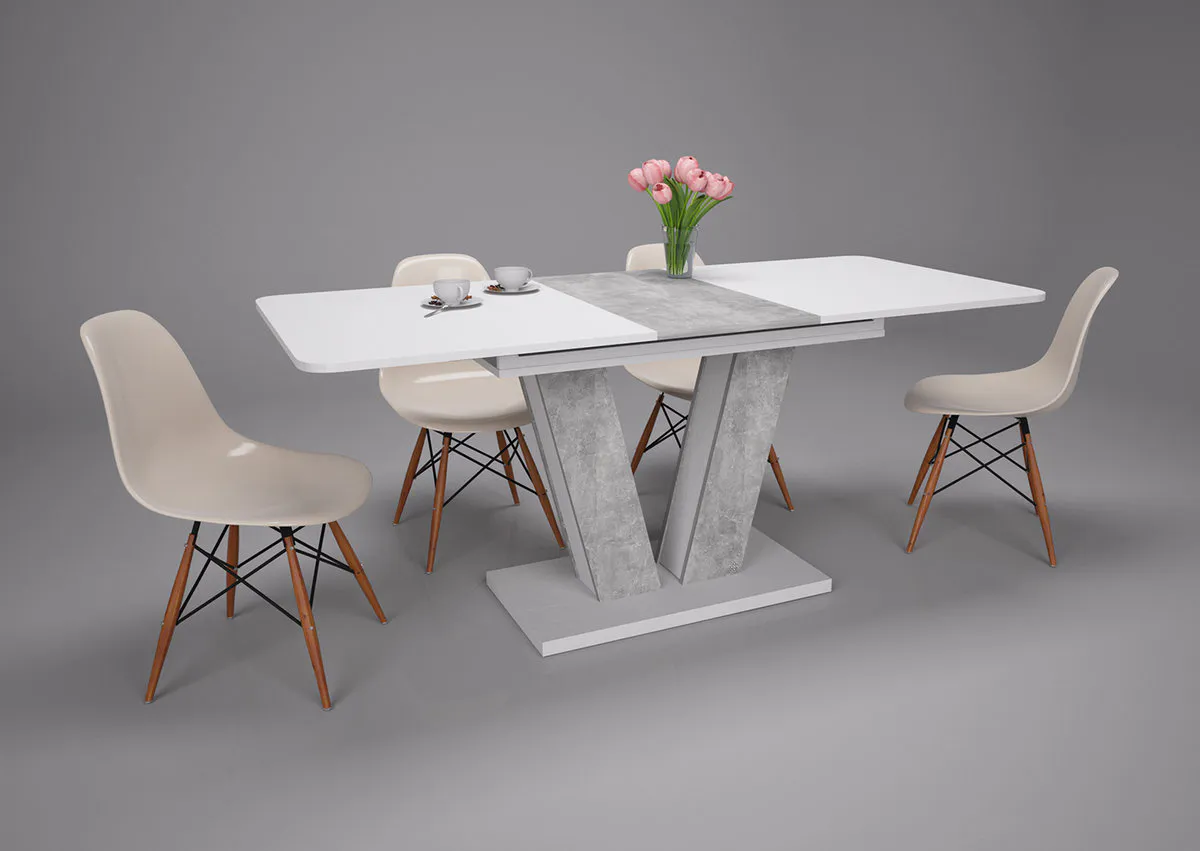 TORINO B/I table white Alaska PE/industrial