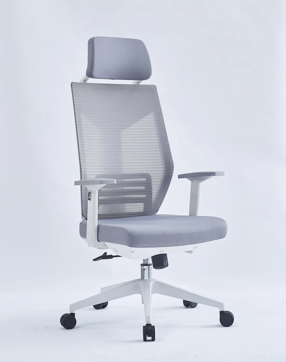 Swivel chair ICAR gray/white frame