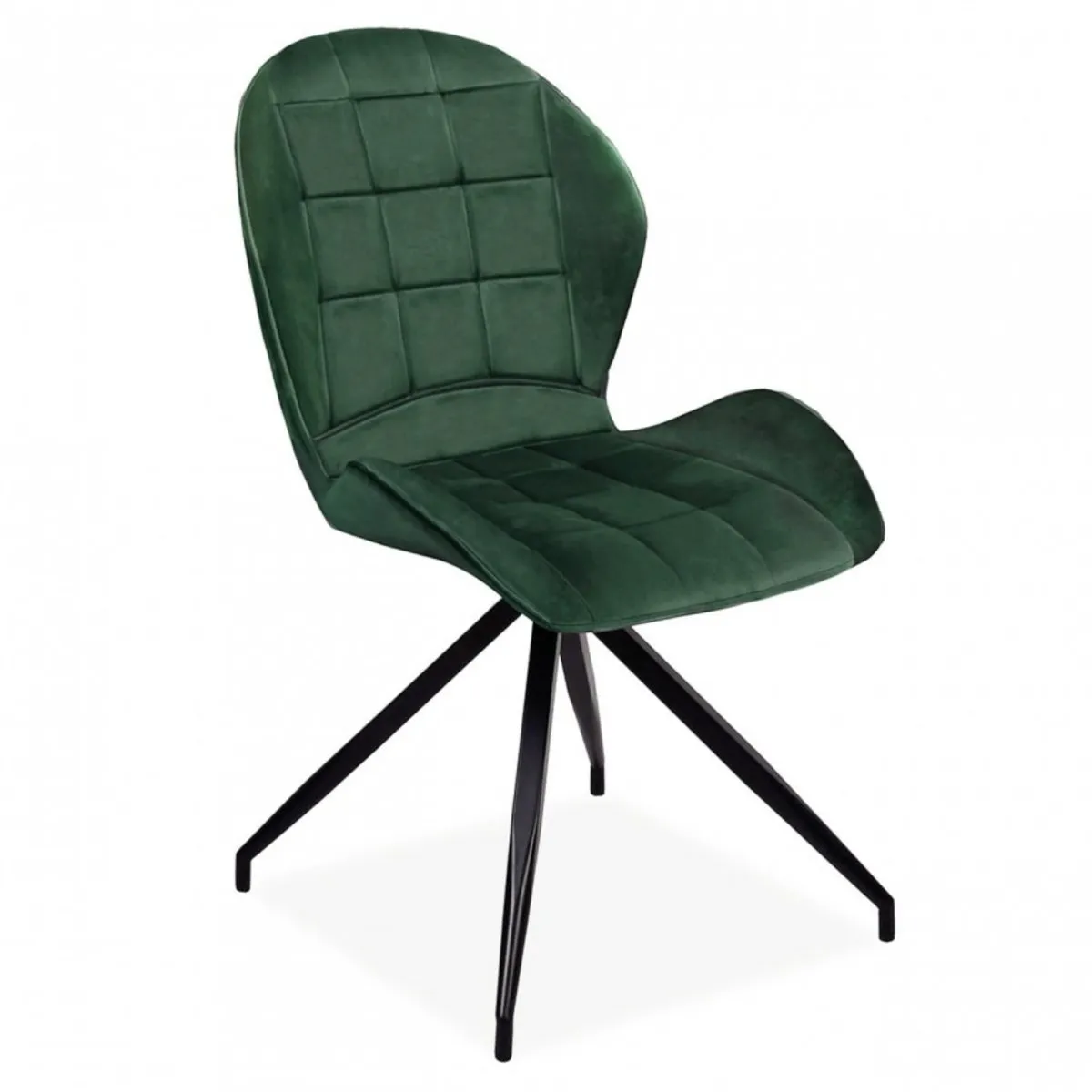 Chair HALS II VELVET black frame/green BL.78