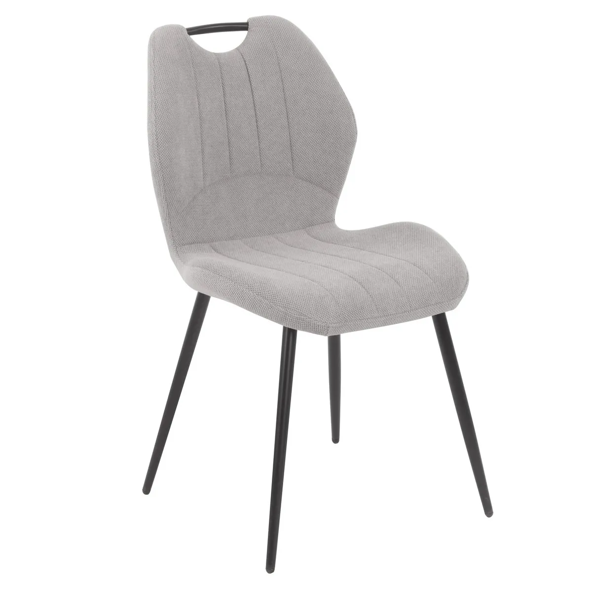 RICK chair black frame/gray tk.