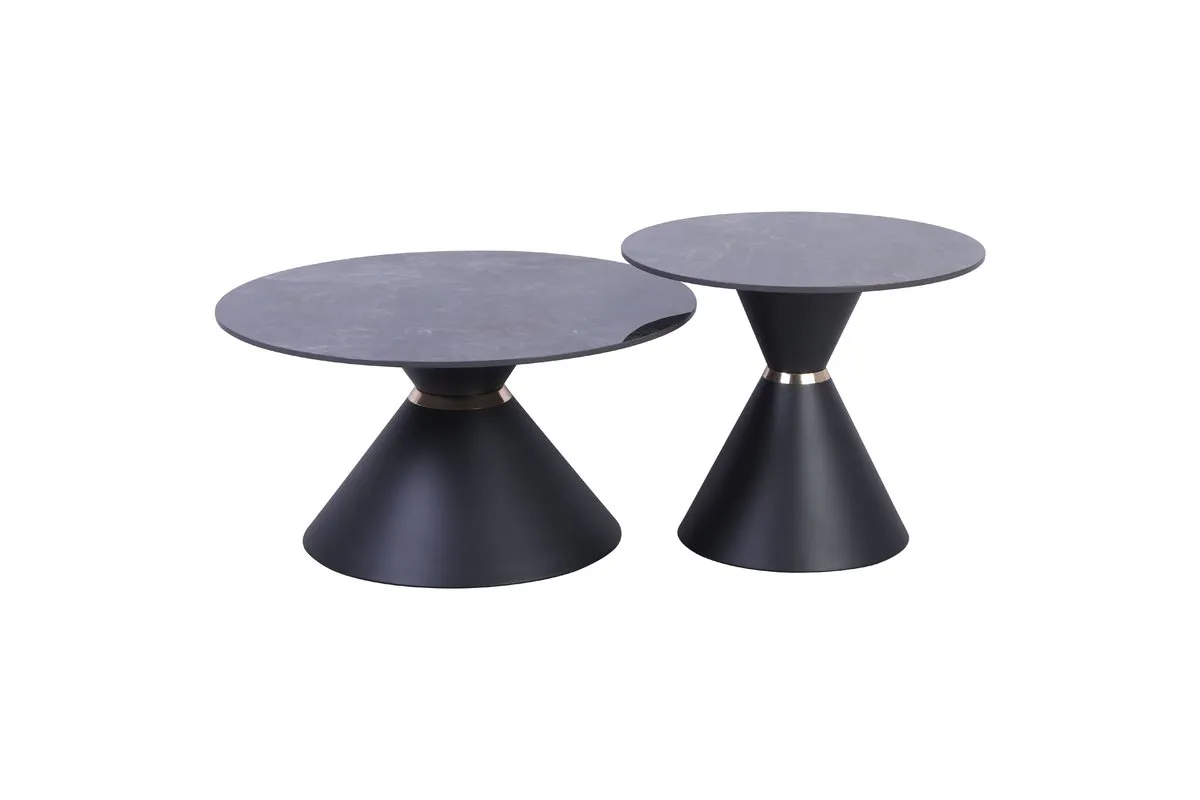 Coffee table CAROLINA black gloss/black (k-kt)