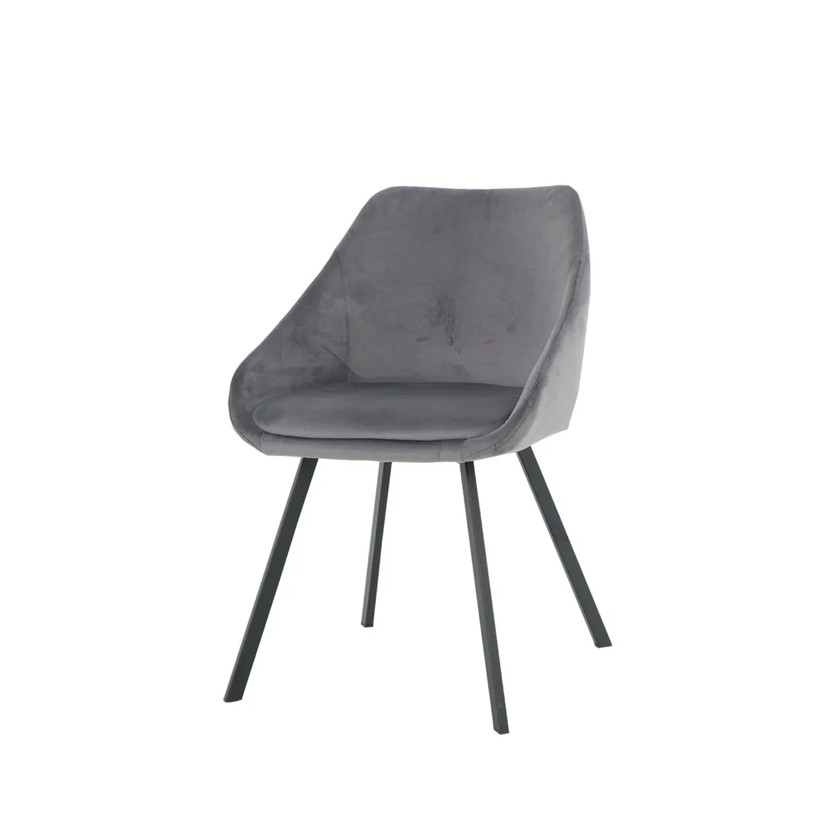Chair PEPIO black frame/grey