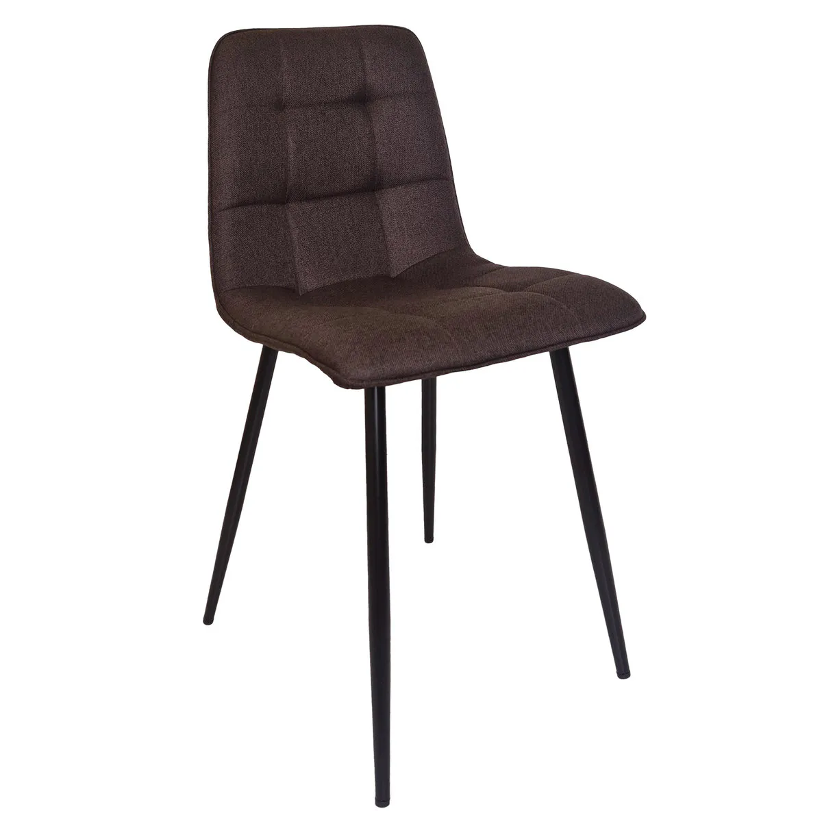 Chair MIA TEX black frame/brown