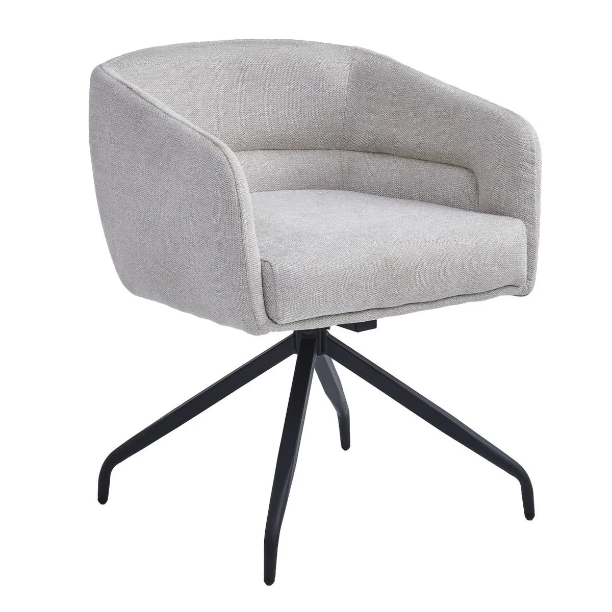 Chair EMMA chair black frame/beige tk.