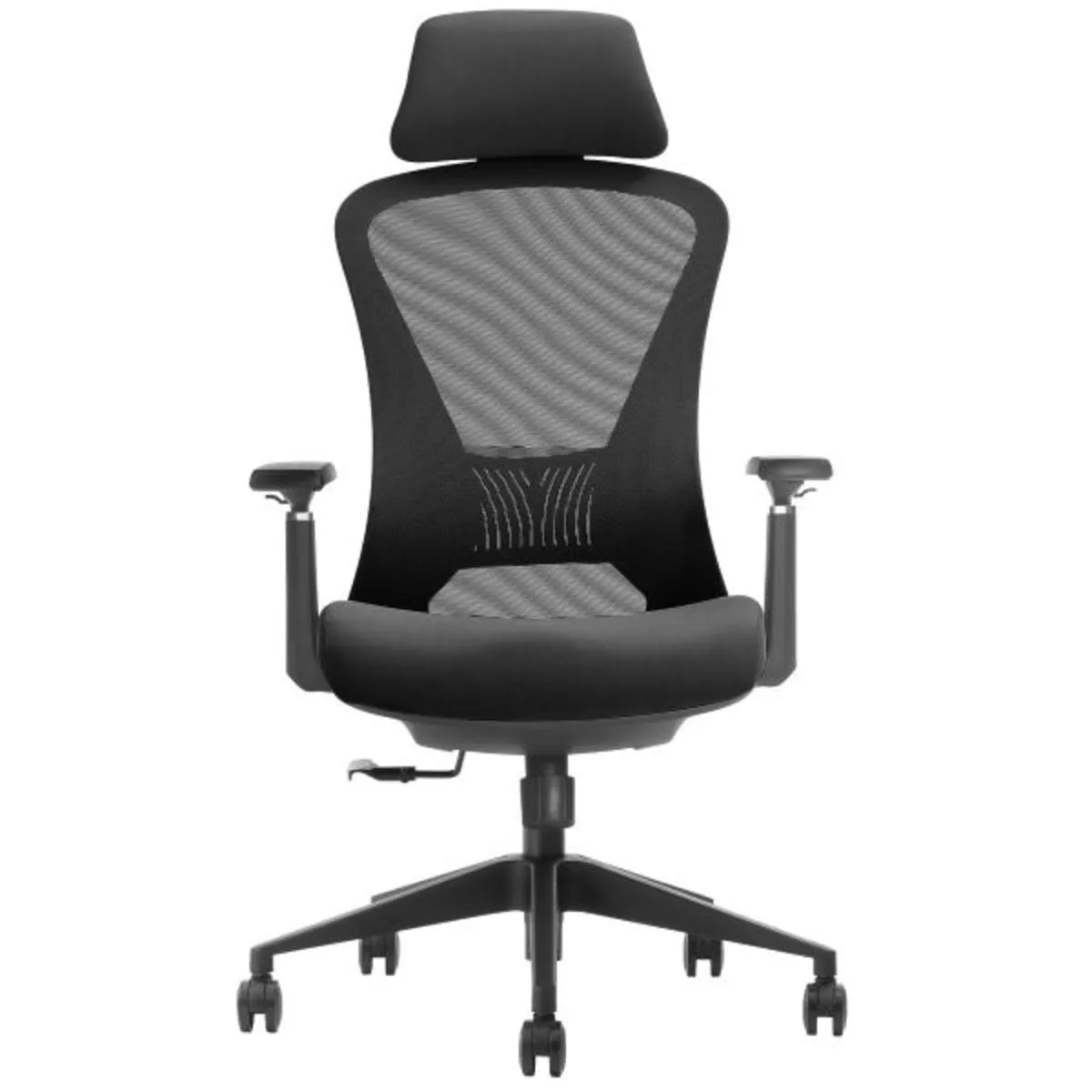 Swivel chair MAGNUS LUX black fabric/black frame