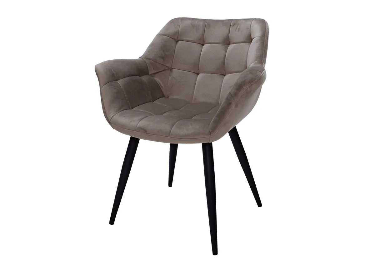 ELEGANTE chair black frame/dark beige