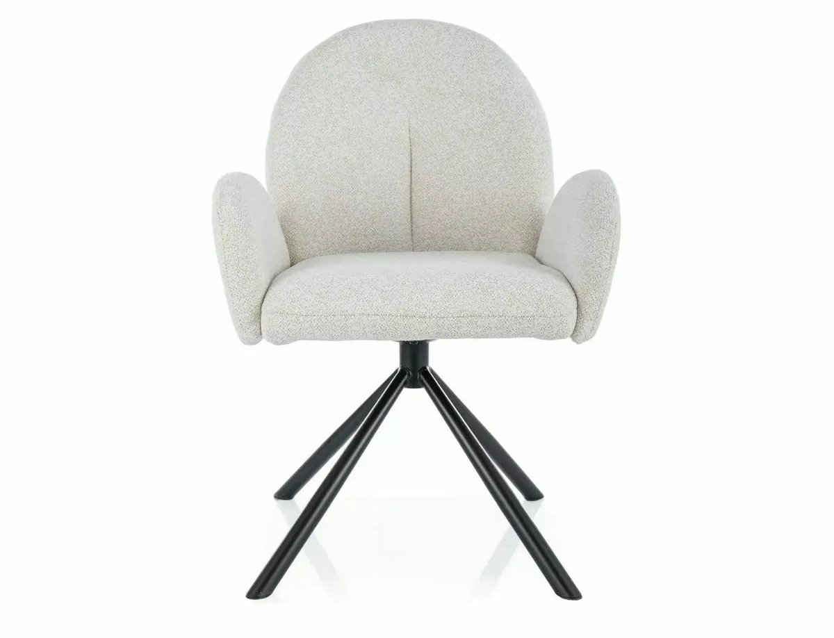 PLANET RAVEN chair black frame/beige 22