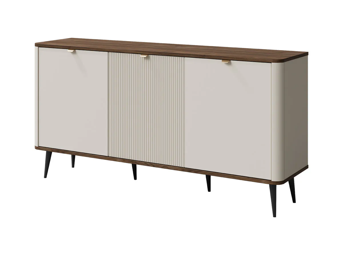 Chest of drawers MARLY REG 8 cashmere/walnut