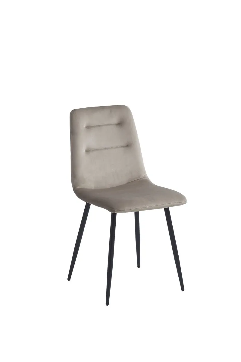 RUBY chair black frame/dark beige