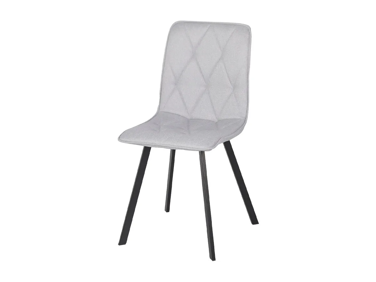 COREY TEX chair black frame/light gray tk.