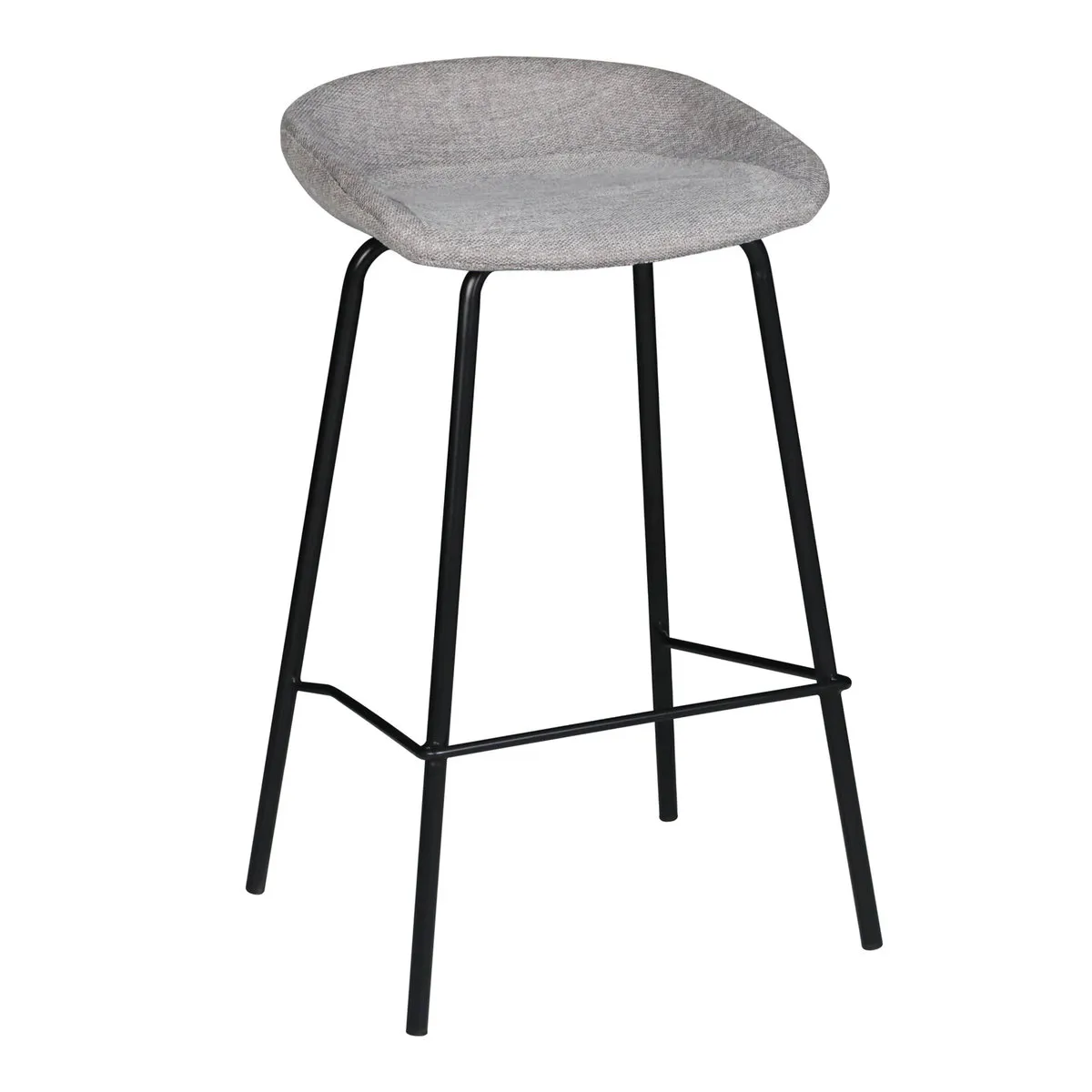 Bar stool SVEN black frame/gray tk.
