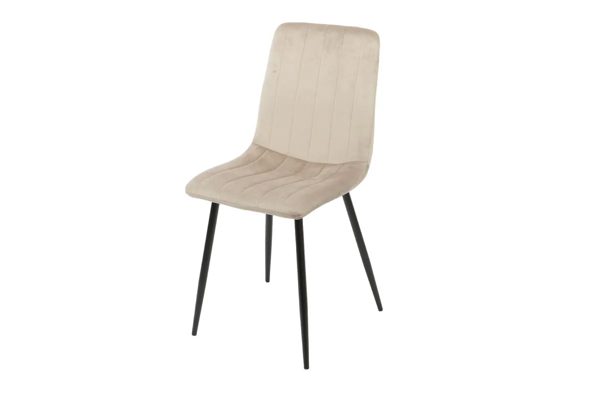 ETHAN chair black frame/dark beige