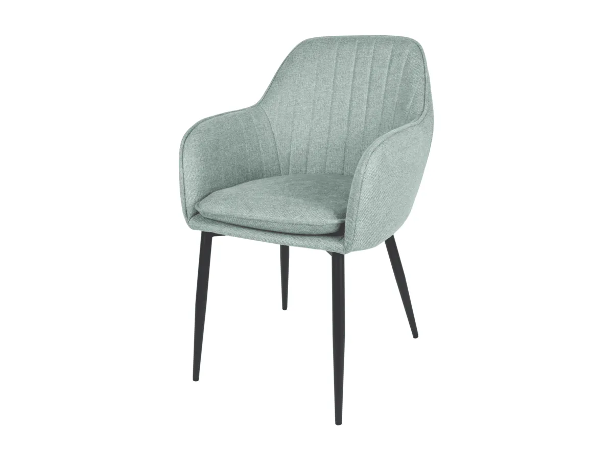 Chair EMILY black frame/menthol tk.