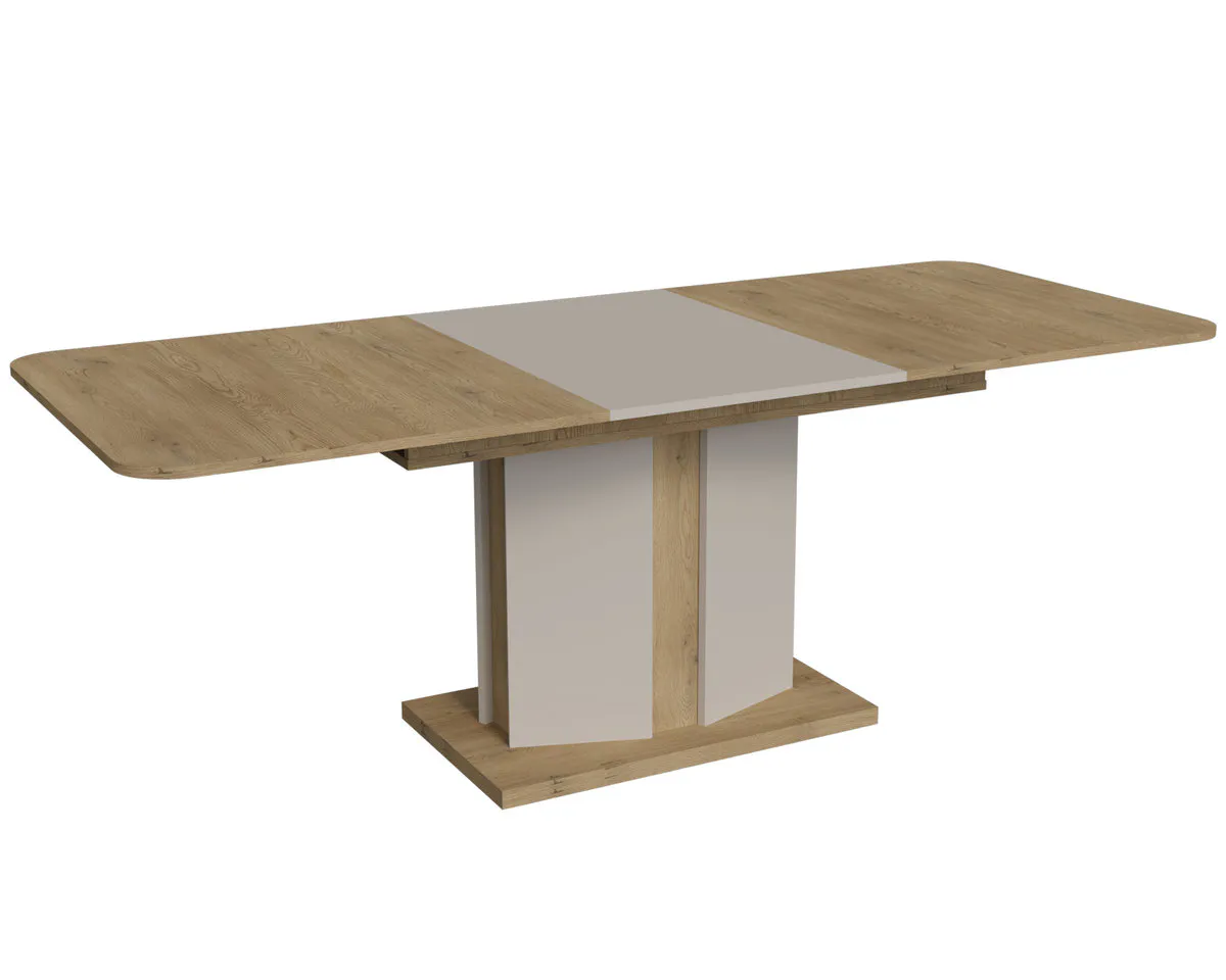 CRYSTAL D/K MAX table cremona oak torro/cashmere