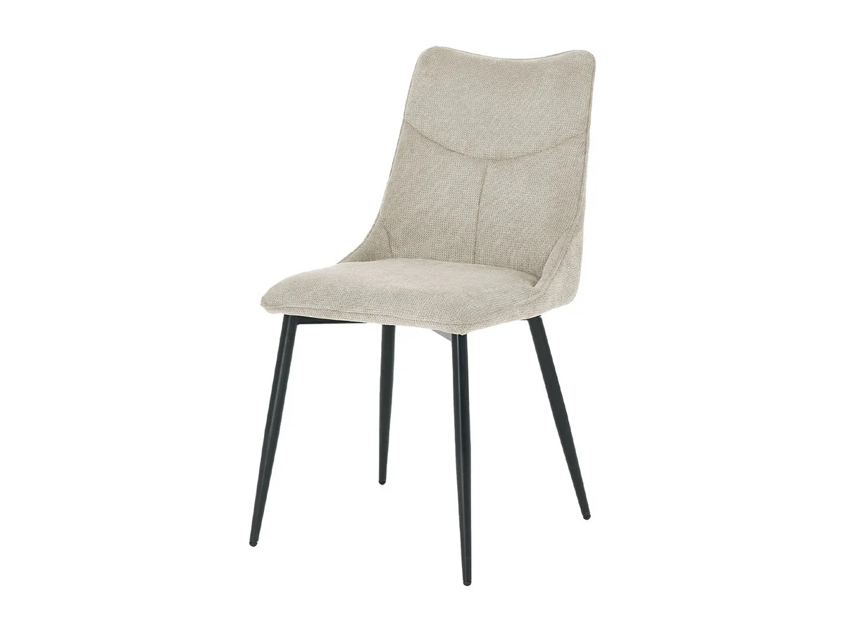 JUSTIN chair black frame/beige tk.