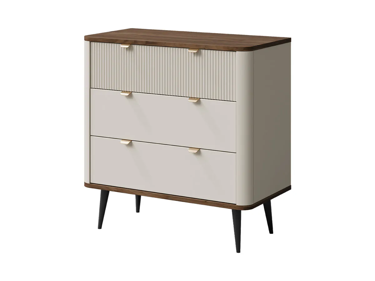 Chest of drawers MARLY REG 11 cashmere/walnut