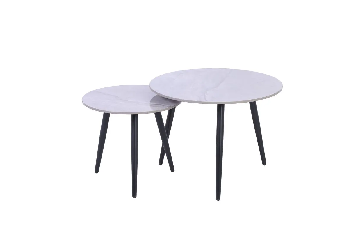 Coffee table GEORGIA gray gloss/black (k-kt)