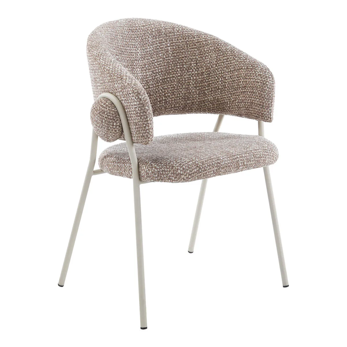 Chair KAY cashmere frame/beige-brown tk.
