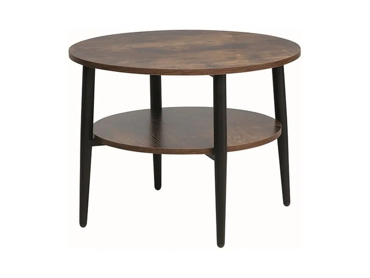 Coffee table ELLA B brown rustic/black