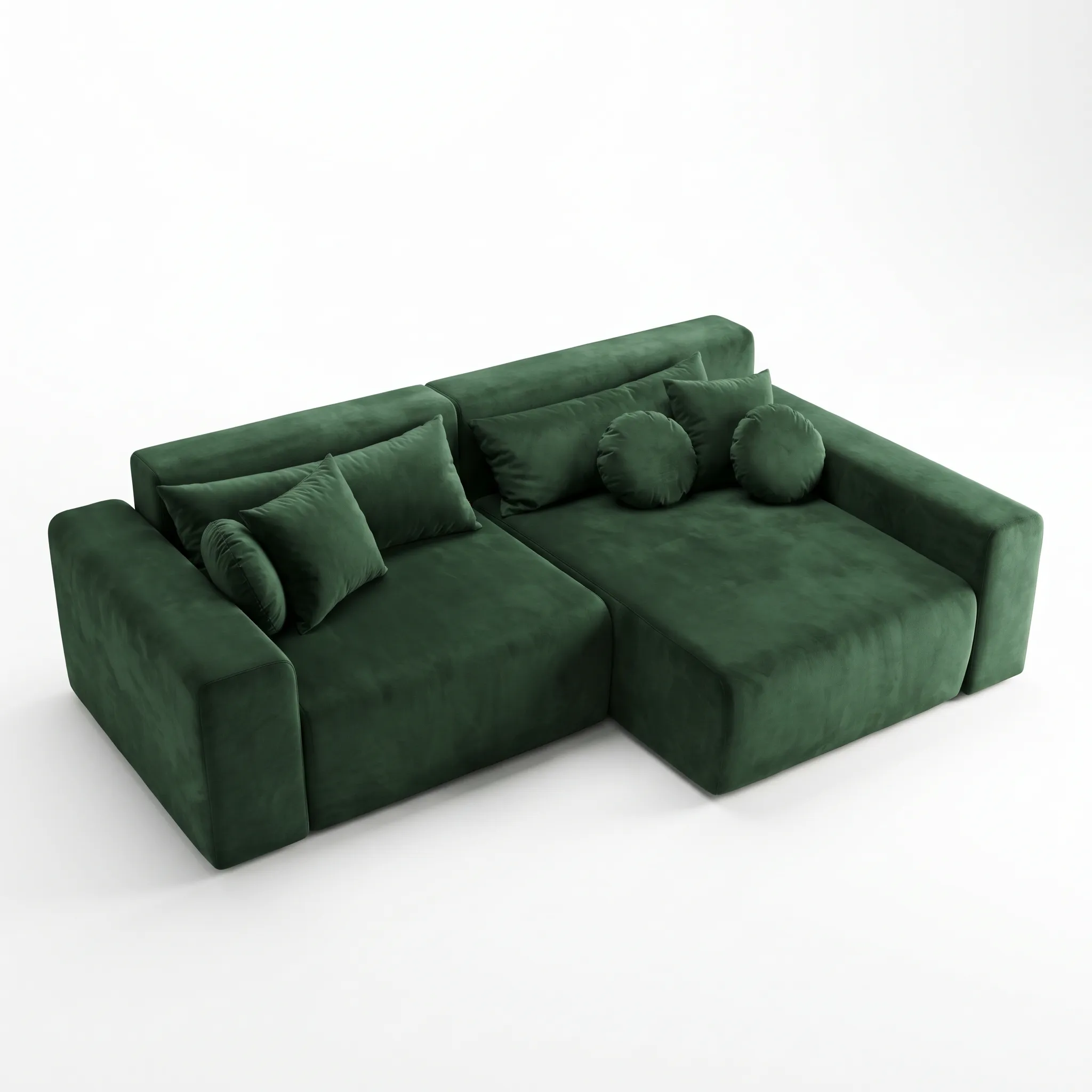 Диван Lounge MS 265 см, смарагдовий